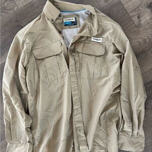 Magellan Outdoors Men's Tan Fishing Shirt. Tags Removed But Never Worn.